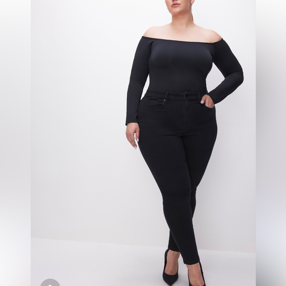 Good American Black Good Legs Jeans Plus Size 24